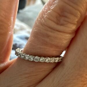 Kobelli platinum diamond ring size 6
